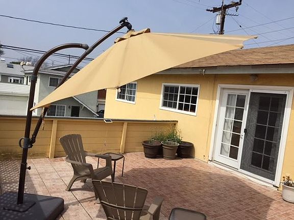 Upstairs deck from 3rd bedroom