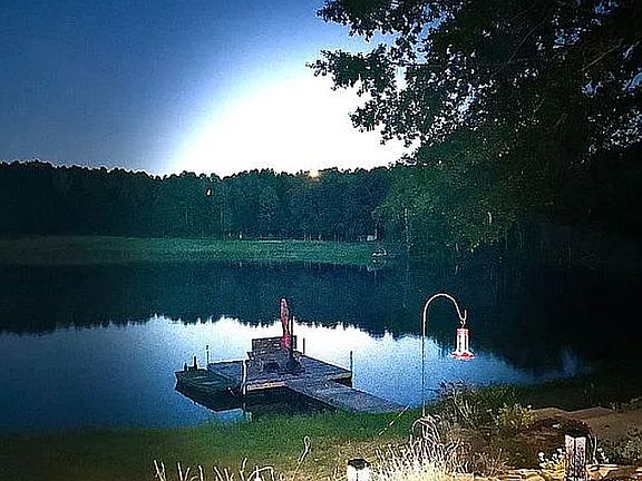 6-acre pond evening view