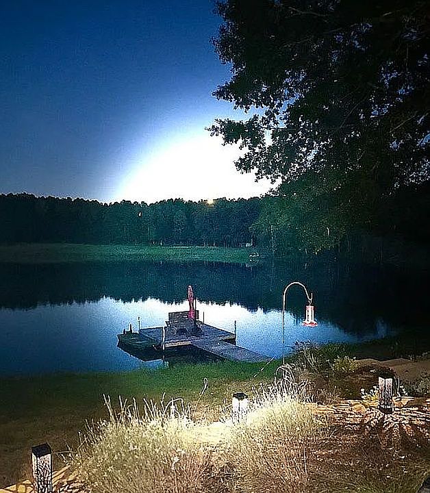 6-acre pond evening view