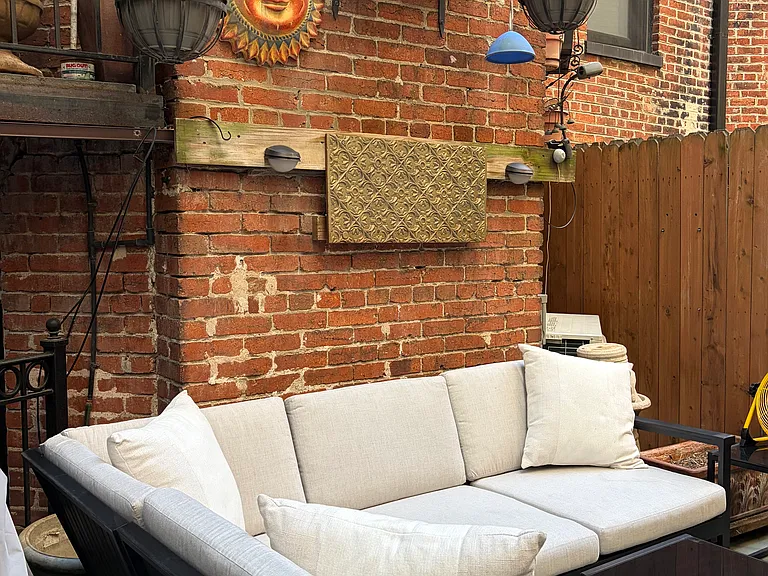 Back patio seating