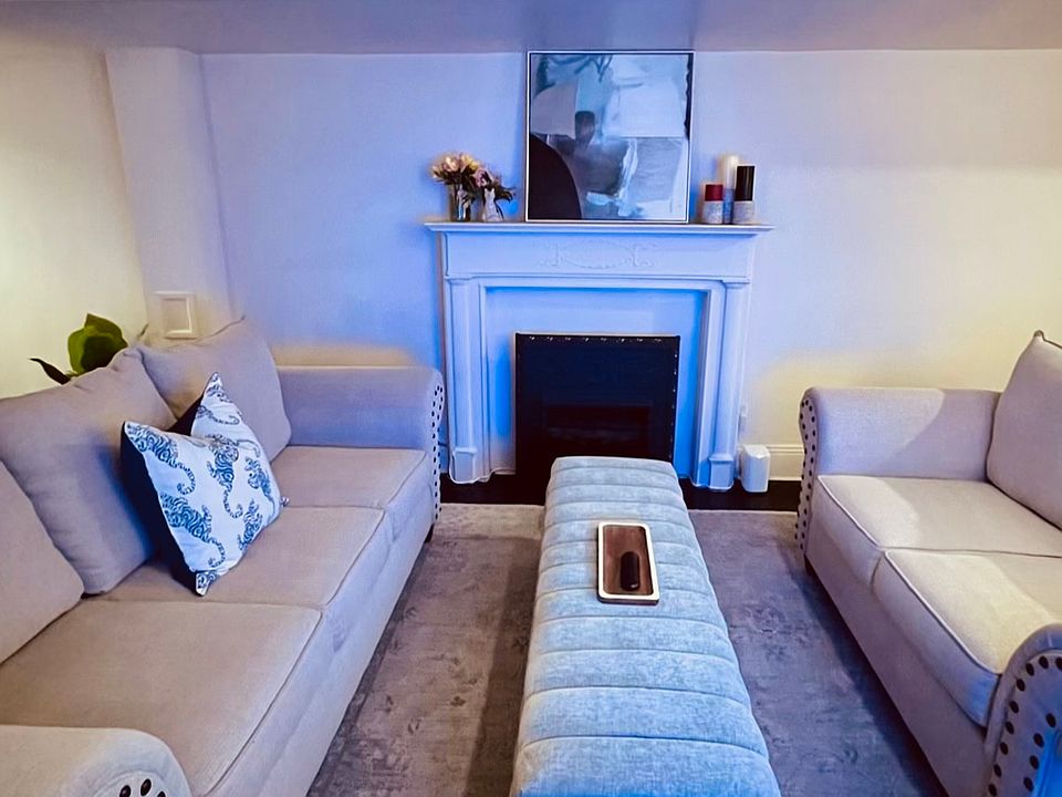 Living room view from dining area