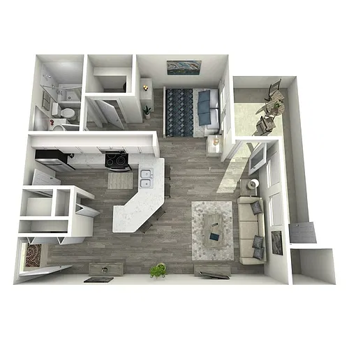 Floor plan 0x1 Studio