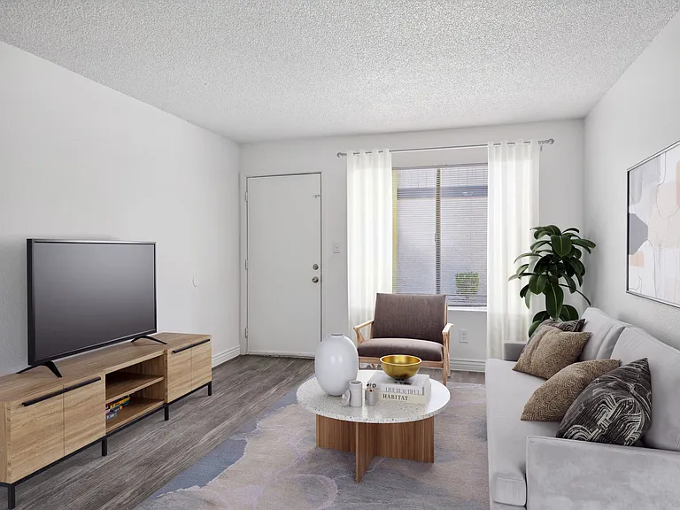 2 Bedroom - Living Room is a generous space in this floor plan.