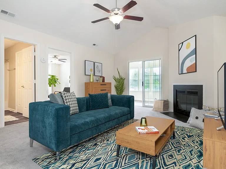 living room fireplace