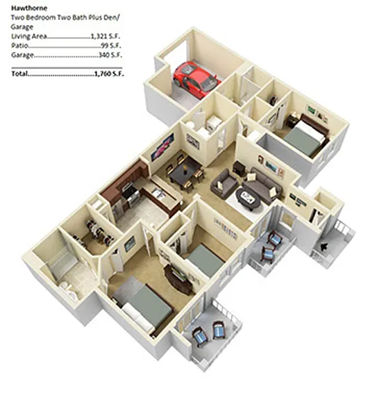 Floor plan hawthorne