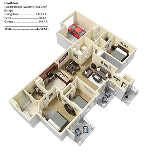 Floor plan hawthorne