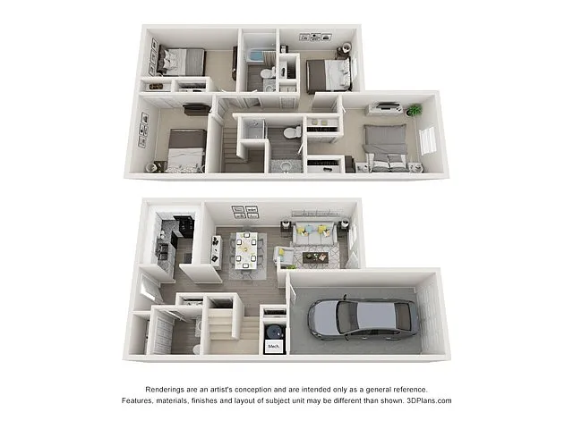 Floor plan 4 x 2.5 TH