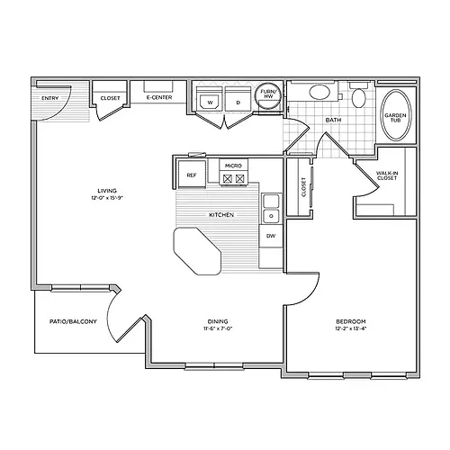 Floor plan Topiary Deluxe