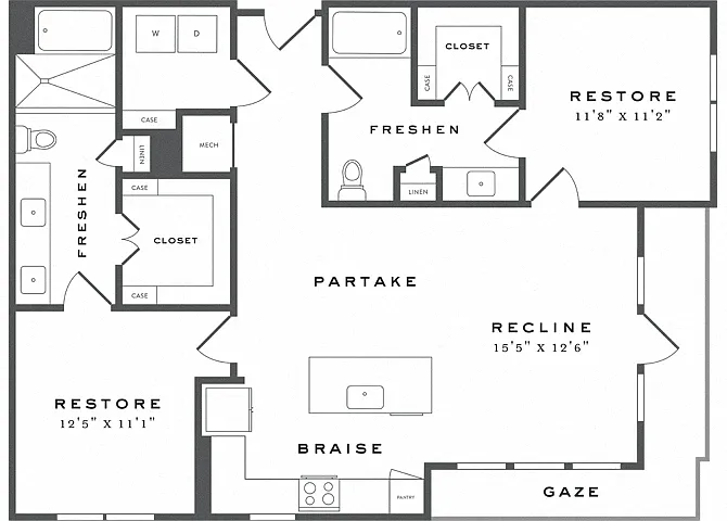 Floor plan B7