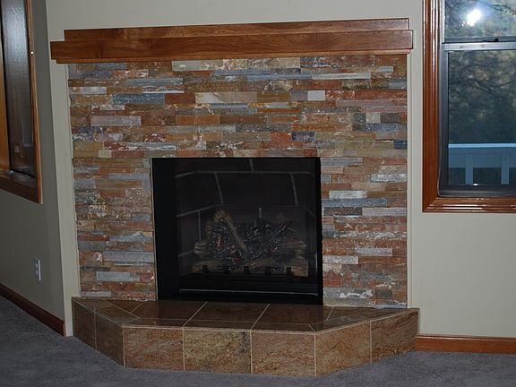 New propane fireplace
