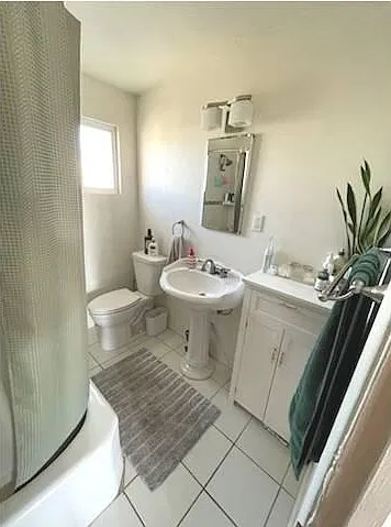 Upgraded 4 piece bath (tub, shower, toilet, sink)