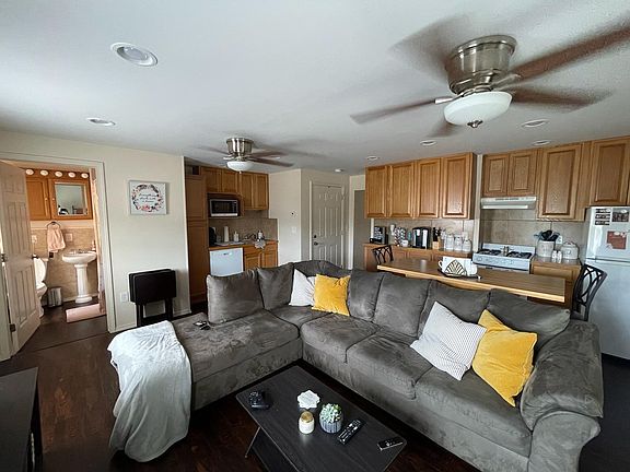 Living room/kitchen area open floor plan