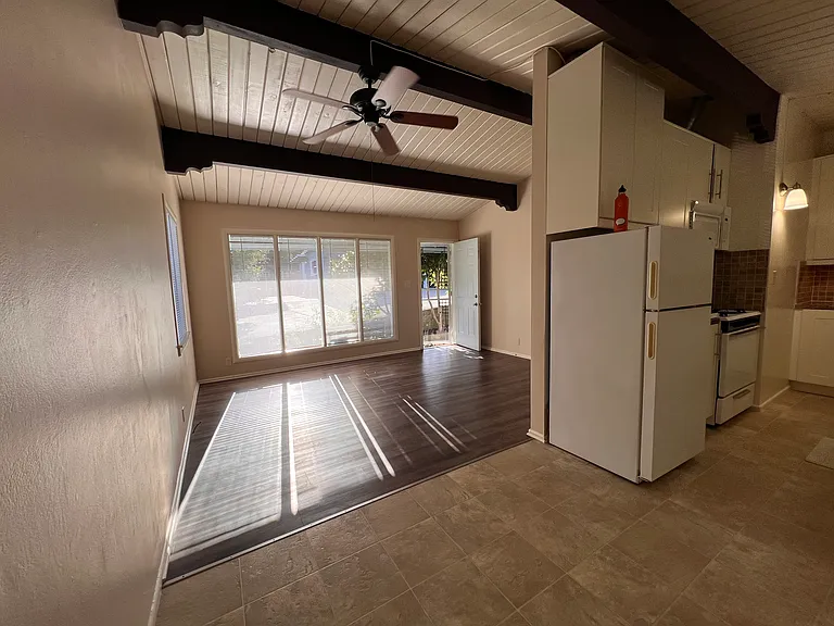 wide view from the dining area