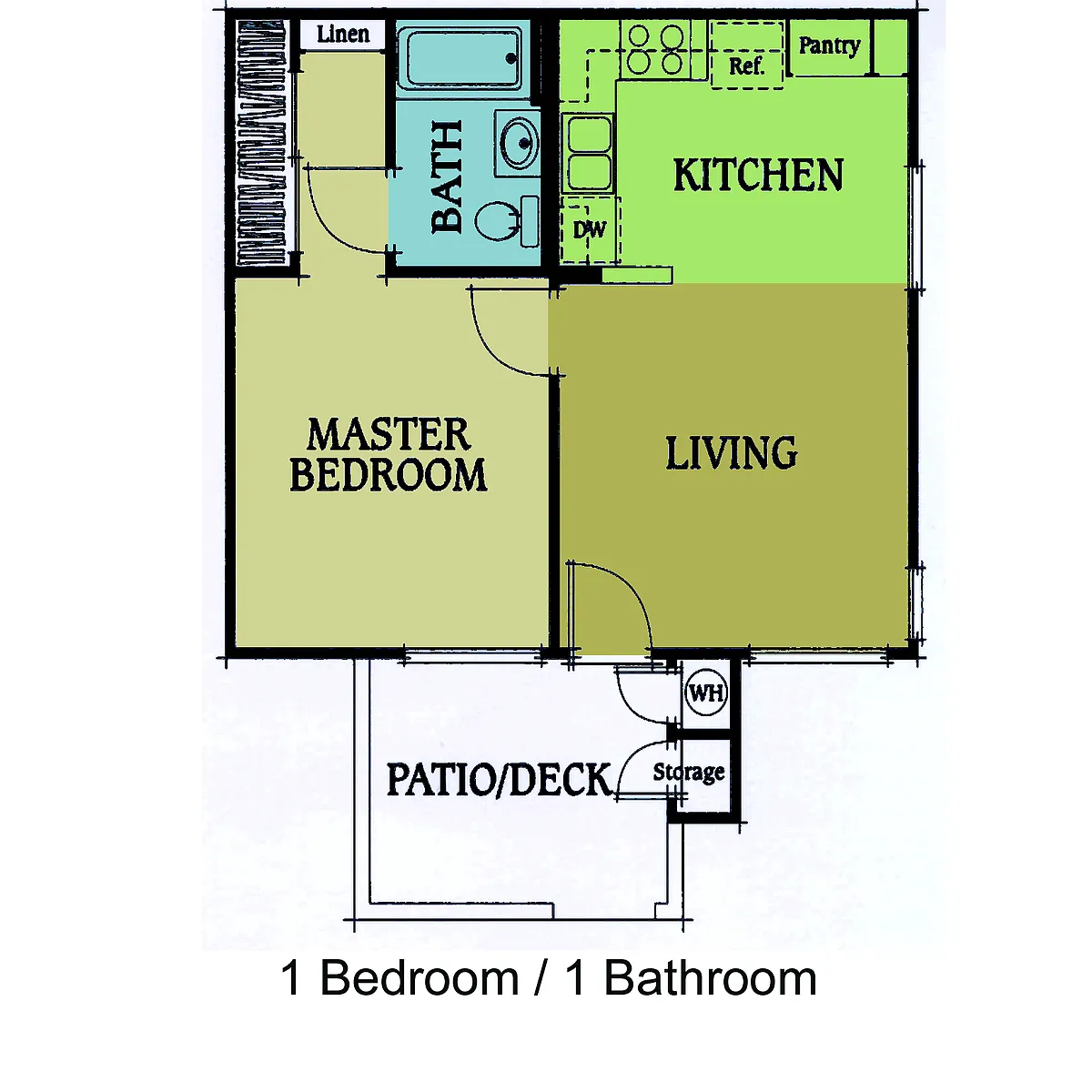 Floor plan 1 Bedroom