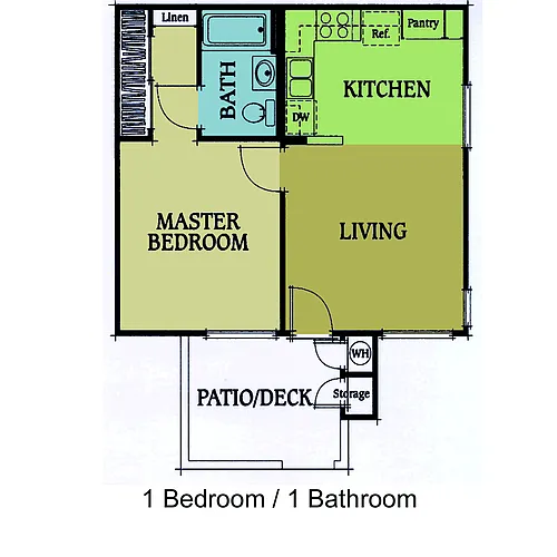 Floor plan 1 Bedroom