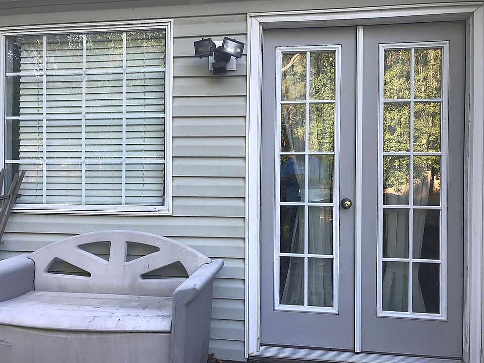 French doors leading to back