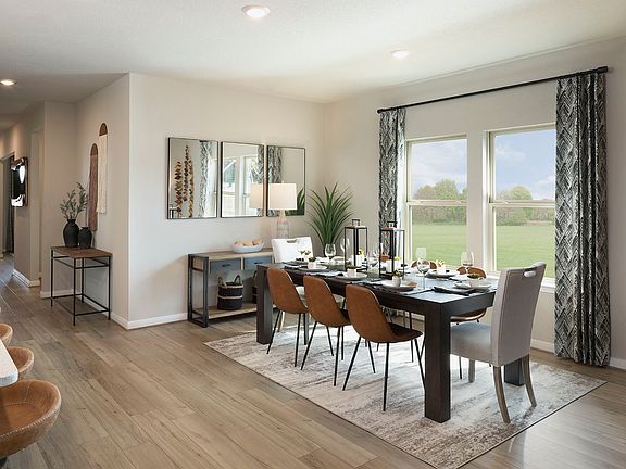 Enjoy home cooked meals together in the dining area.