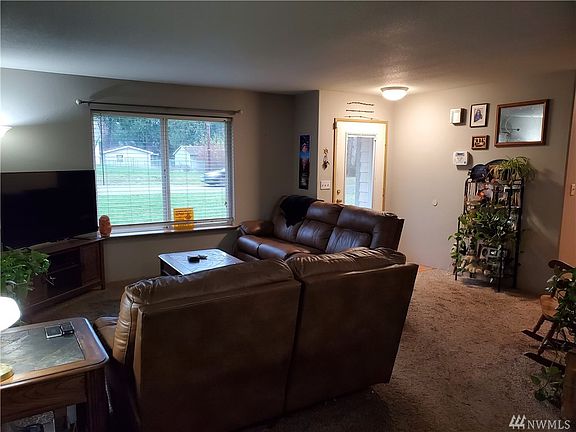 A nice sized living area will fit 2 couches and a  huge TV!