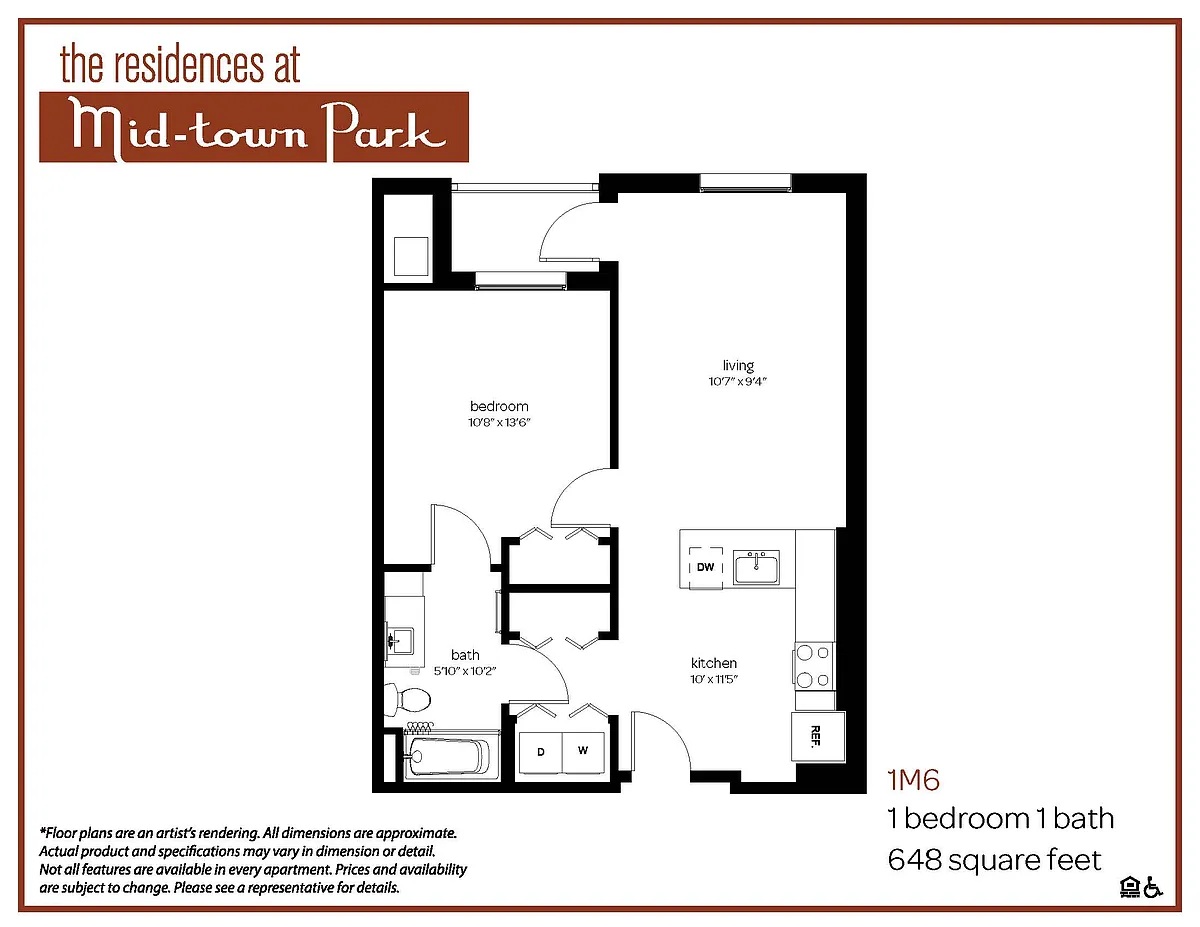 Floor plan 1M6
