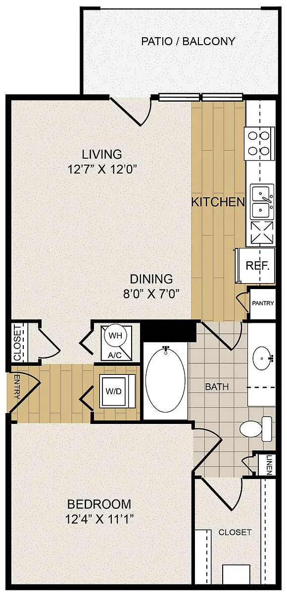 Floor plan Mid-rise E1