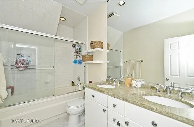master bath with double vanity