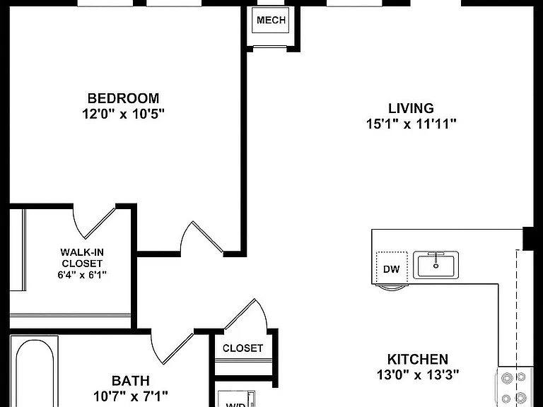 A6 Floor plan W Dimensions A6 Floor plan W Dimensions