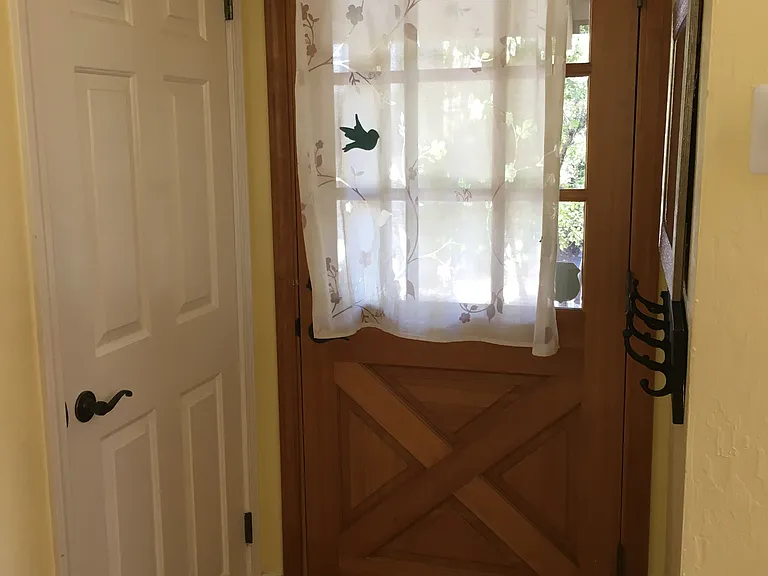 front door and hall closet