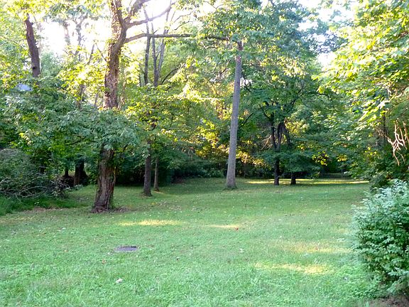 Common space directly behind the house