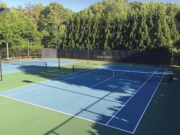 2 Lighted Tennis Courts