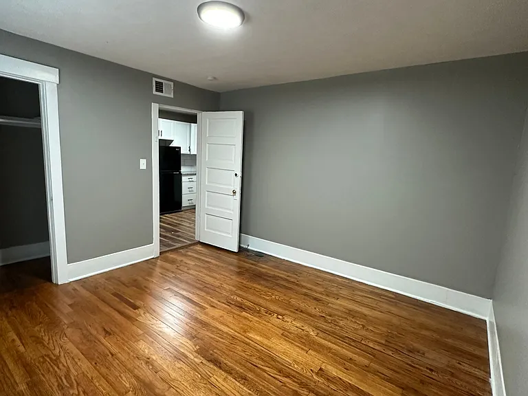 Modern finishes in a bedroom at University Court.