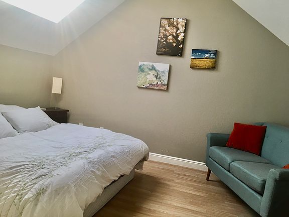 upstairs loft, serves as main or 2nd bedroom, office, living space, make it whatever fits your needs