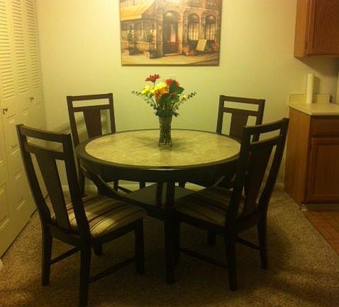 Dining area next to kitchen