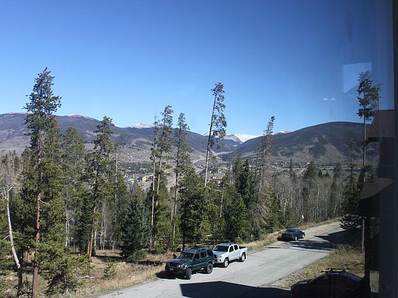 Living Room View with Lake Dillon in the d