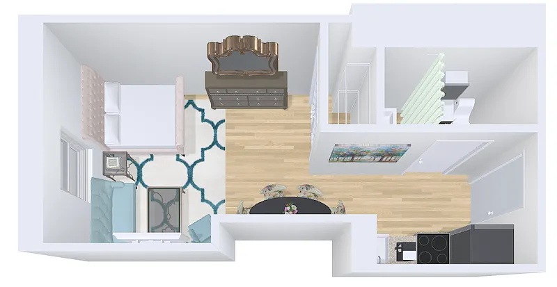 Floor plan studio 17