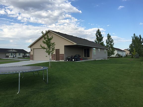 Backyard and covered patio