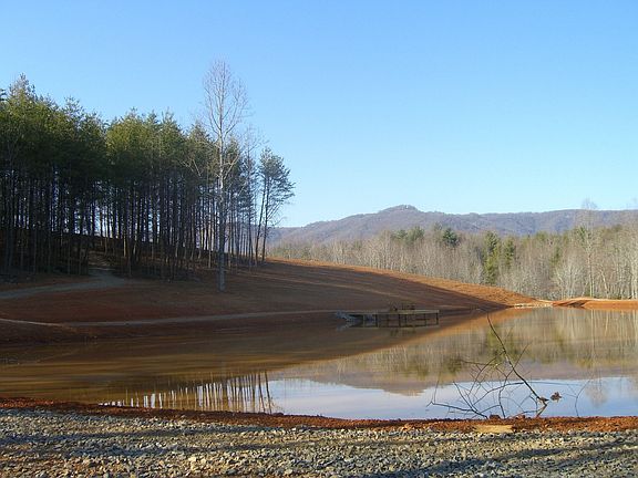 Pond and land view