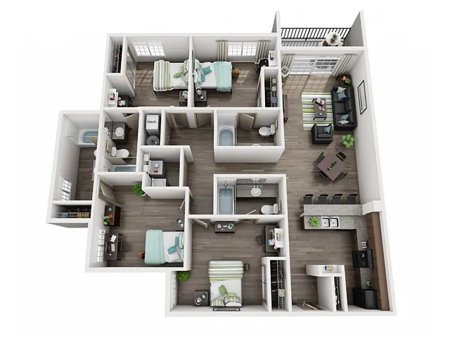 Floor plan 4X4