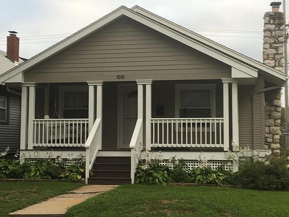 front porch with swing