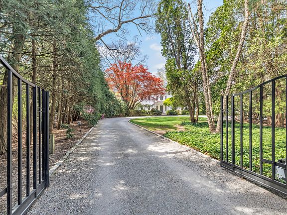 "The Park" is tucked discreetly away behind iron gates in the desirable Coleytown estate neighborhood