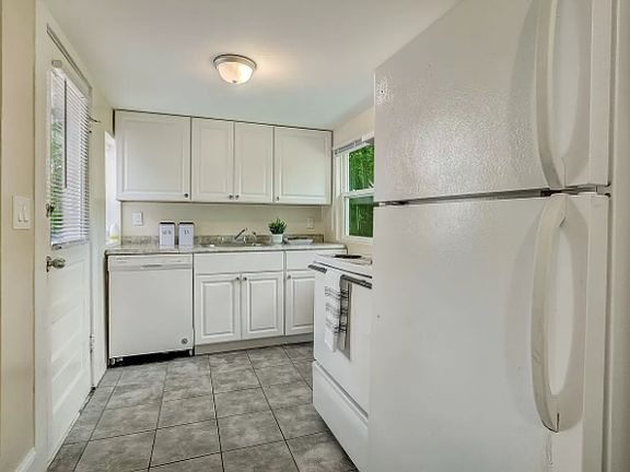 Kitchen view from Living/Dining room