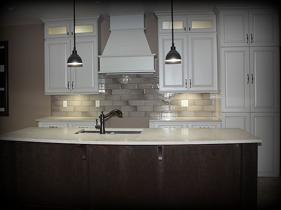 Large Island w/Quartz tops