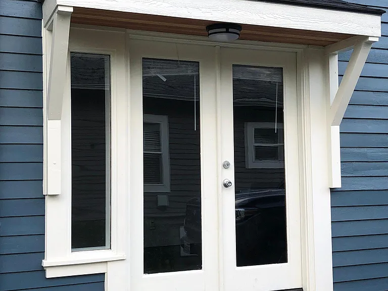 French doors at entrance