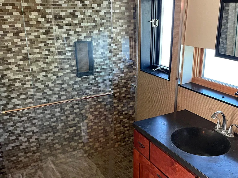 Bath on first floor.