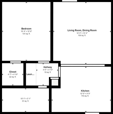 1 bed, 1.0 bath, 520 sqft, $899 — Photo 3