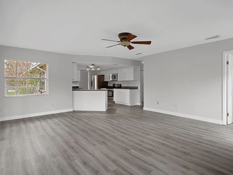 Family room toward kitchen