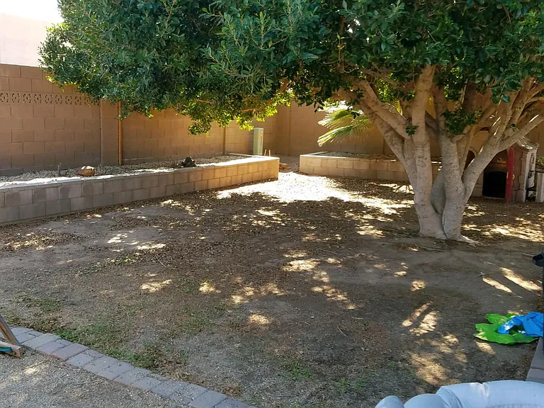 private backyard