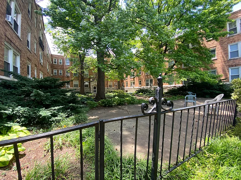 Private courtyard for residents.