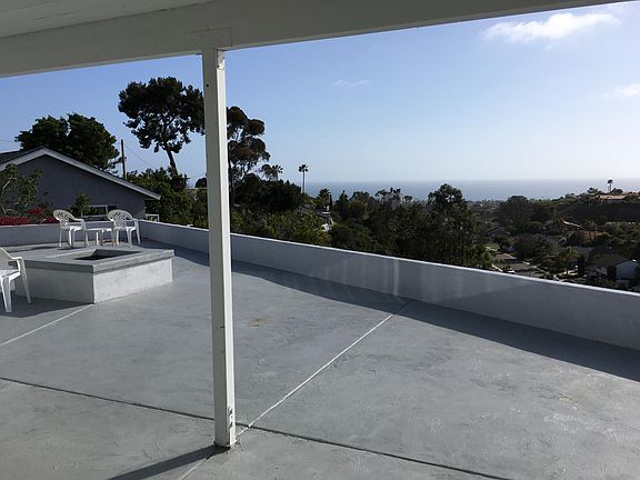 Large deck with firepit