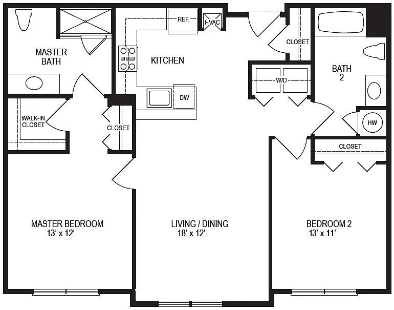 Floor plan 2B