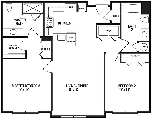 Floor plan 2B